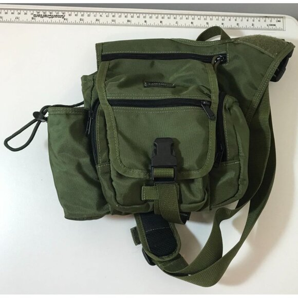 Maxpedition Green Tactical Shoulder Bag With Multiple Compartments & Adjustable - Picture 10 of 16